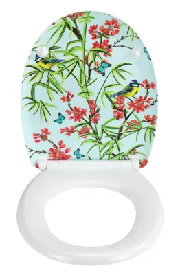 Produktbild von WENKO WC Sitz Natura Toiletten Deckel Absenkautomatik Sitz Bille Klo Duroplast