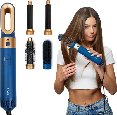 Produktbild von airstyler 5 in 1, lockenstab, haartrockner, warmluftbürste, föhnbürste, föhn… (Vinca Blue)