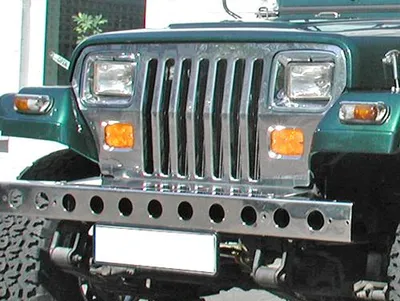 Produktbild von Kühlergrill Frontgril Grillblende Grill Edelstahl Jeep Wrangler YJ Bj. 87-95