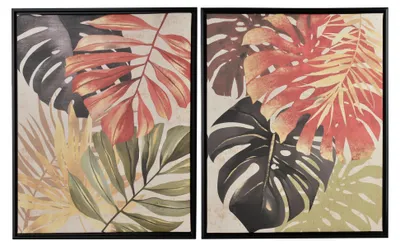 Produktbild von Wandbilder-Set Leinwand INGA Bunter Dschungel 40x50 cm Bunt 2 Stück