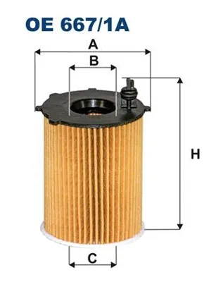 Image de 1X Filtron Ölfilter Oe 667/1A