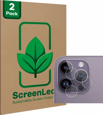 Produktbild von 2x ScreenLeaf Schutzfolie für Apple iPhone 14 Pro Max (NUR Kameraschutz) Displayschutz Display Schutz Folie Klar Transparent