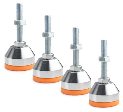 Zdjęcie produktu dla Solidchoice - 4 sztuki regulowanych nóżek meblowych ze stali węglowej