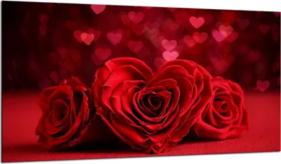 Produktbild von Herdabdeckplatte Glaskeramikkochfeld-Abdeckung Spritzschutz Glas 90x52 Rosen