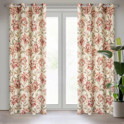 Produktbild von Eurofirany 391751, Durchscheinend, Mehrfarbig, Muster, Polyester, Öse, 180 g/m²