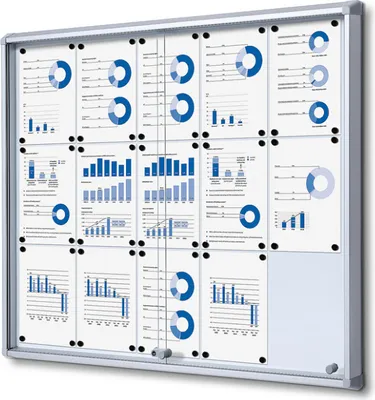 Produktbild von Showdown Displays Schaukasten mit Schiebetür - 15x DIN A4