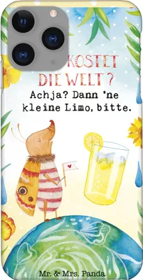 Produktbild von Mr. & Mrs. Panda Iphone 11 Pro Handyhülle Nachtfalter Welt - Gelb Pastell - Geschenk, Lustige Sprüche, Premium Kunststoff, Handy Case
