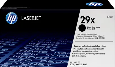 Zdjęcie produktu dla HP 29X High Yield Black Original LaserJet Toner Cartridge, 10000 stron(y), Czarny, 1 szt.