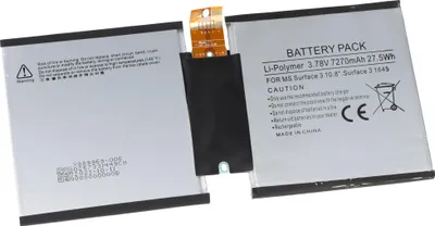Obrázok produktu pre Batéria vhodná pre Microsoft Surface 3 10,8", Surface 3 1645, Li-Polymer, 3,78 V, 7270 mAh, 27,5 Wh, vstavaná, bez náradia