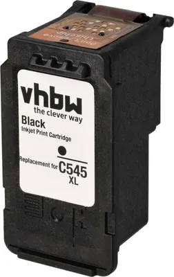 Produktbild von vhbw Tintenpatrone Schwarz kompatibel mit Canon Pixma MG3053, MG3052, MG3051, MG3050, MX494, MG2950, MX495, MG2940 Drucker (wiederaufgefüllt, 12ml)