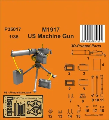 Produktbild von CMK P35017 - 1/35 - M1917 US Machine Gun - Neu
