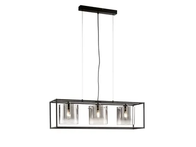 Zdjęcie produktu dla Fischer & Honsel 61028 Samu – lampa wisząca z metalu w kolorze piaskowo-czarnym  E27