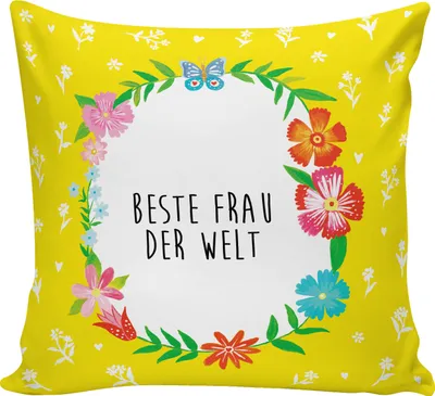 Produktbild von Mr. & Mrs. Panda kissen für couch Frau - Weiß - Geschenk, Zierkissen, Sofakissen, Dekokissen, Kleinigkeit, Braut, kuschelkissen 40x40, Deko, Partnerin, Ehepartner