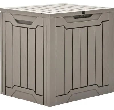 Imagen del producto de Omgoods: Caja de almacenamiento impermeable para exteriores, con capacidad de 31 galones