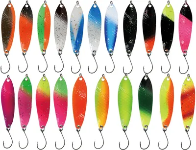 Produktbild von Paladin Trout Spoons Style Big Trout 4,3g - Forellenblinker, Farbe:pink-grün-glitter / weiß-gelb