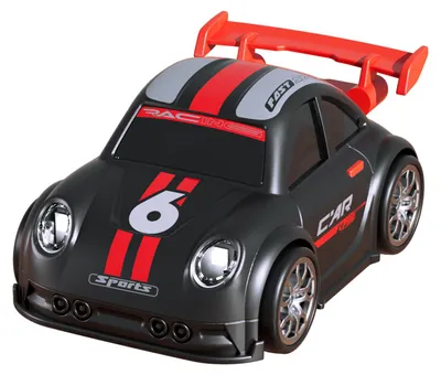 Produktbild von RC-Car-Cartoon-Fernsteuerungsauto zum Driften mit Musik, Lichteffekten, automatischer Gangschaltung und einstellbarer Geschwindigkeit – schwarz
