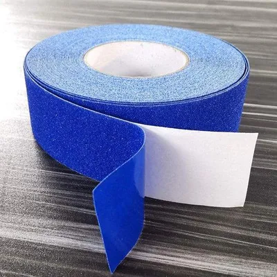 Image de Ruban antidérapant, autocollant de sécurité, 20 m x 5 cm, bleu
