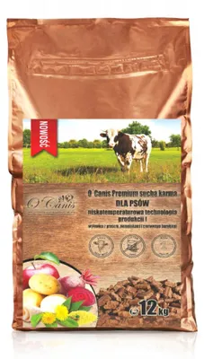 Imagen del producto de O'CANIS Premium: Comida seca para perros con carne de res, mijo, patatas y remolacha roja - 12 kg