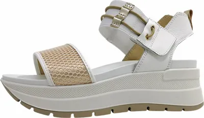 Image de Igi & Co. - Sandales compensées pour femmes, blanches, style décontracté