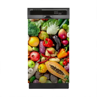 Produktbild von Magnete Dekorative 45x70 cm Küche Magnetmatte Spülmaschine - risches Obst und Gemüse