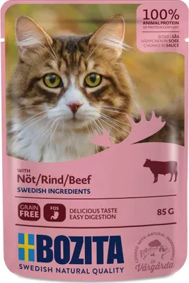 Image de Bozita Pouchettes en sauce au bœuf 85g