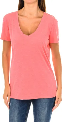 Produktbild von Armani Jeans Damen Kurzarm-T-Shirt mit V-Ausschnitt 3Y5T45-5JZMZ