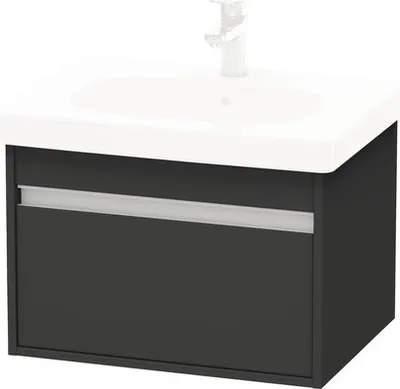 Produktbild von Duravit Ketho Waschtischunterbau wandhängend Graphit Matt 600x455x410 mm , KT667004949