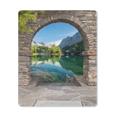 Produktbild von MuchoWow® Mauspad Mousepad Aussicht - Berg - Landschaft - Wasser 30x40 cm - Mousepads - Maus Mat - Pad - Mausunterlage - Mausmatten