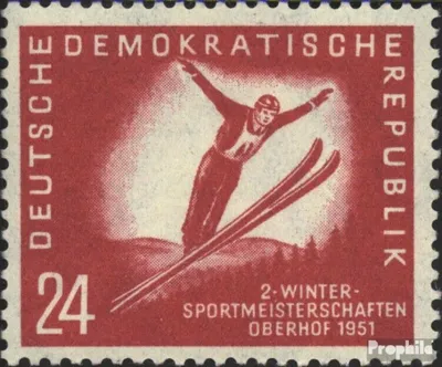 Produktbild von Briefmarken DDR 1951 Mi 281 gestempelt Wintersportmeisterschaften der DDR