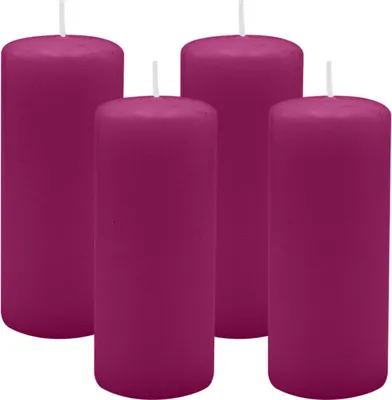 Produktbild von 4er Set Adventskranzkerzen Brombeere Ø 50 x 120 mm