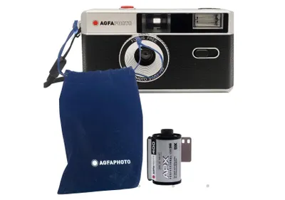 Produktbild von AgfaPhoto Set: Analoge 35mm Foto Kamera black