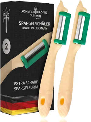 Obrázek produktu pro Škrabka na zeleninu, 18 cm - ergonomický design, nerezová ocel, vhodná do myčky