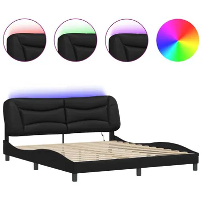 Immagine prodotto di Giroletto con LED nero 180x200 cm in ecopelle