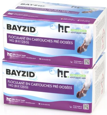 Produktbild von 2x 1 kg BAYZID® Flockkartusche für Pools