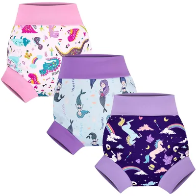 Image de Lot de 3 couches de bain réutilisables pour enfants