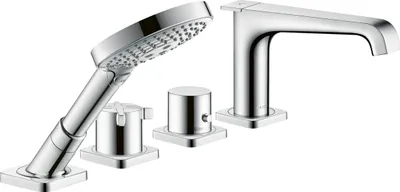 Immagine prodotto di hansgrohe AXOR Citterio E Raccord d'arête de carrelage 4 trous avec thermostat, 36410000, 36410000