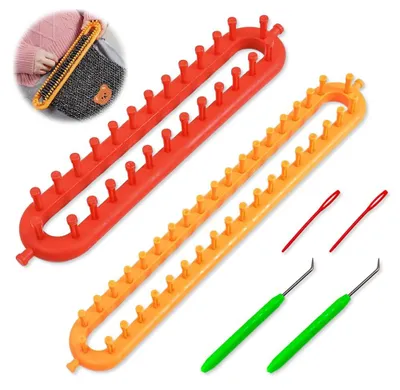 Strickrahmen-Set, 2 Stück, 36 cm und 26 cm, für Schals