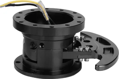 Image de Jeu de moyeux à dégagement rapide Tilt Flipped Racing pour volant, adaptateur amovible, noir