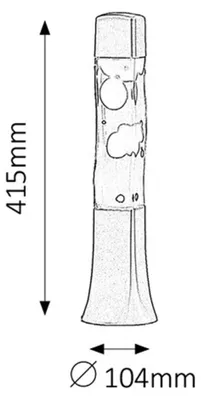 Produktbild von Rabalux 4110 Dekoleuchte Marshal, E14, 25W, orange, rund, Innen, ø104mm