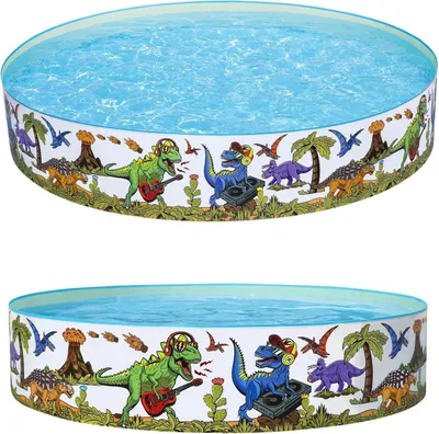 Produktbild von Bestway Fill 'N Fun Fixbecken "Dinosaurous", 183x38 cm - rund - 749 l; 55022