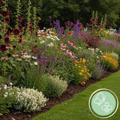 Produktbild von GreenboutiQ - Staudenpaket - Bienen- und Schmetterlingsanziehend - 24 Stauden - Für 3 m2 - Pflegeleicht - Topf 11cm