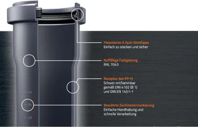 Produktbild von HT Rohr 75mm DN 75 – Robuste Hausentwässerung