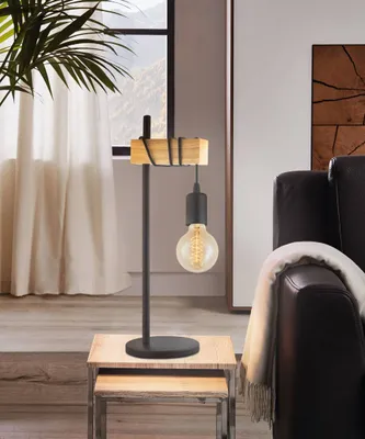 Image de Lampe de table Eglo 32918 Townshend E27 1x10W noir