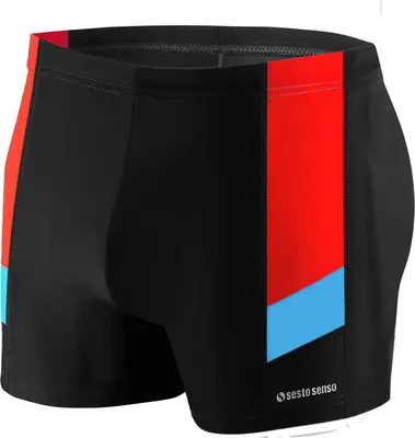 Produktbild von Sesto Senso Herren Badehose – Enganliegende, wasserdichte Schwimm-Slips für Wettkampf und Training, Größe 3XL, Schwarz