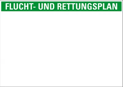 Produktbild von Dreifke® Planträger für Flucht- und Rettungspläne, mit Überschrift, Kunststof...