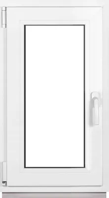Obrázek produktu pro Plastová okna Framex bílá Šířka x výška 45 x 90 cm (450 x 900 mm) dvojitá (32 mm) otočná/sklopná DIN levá - Premium - všechny velikosti