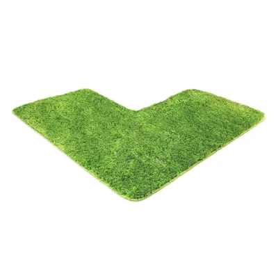 Obrázek produktu pro WohnDirect rohová koupelnová předložka Florence Green 100 x 100 x 50 cm