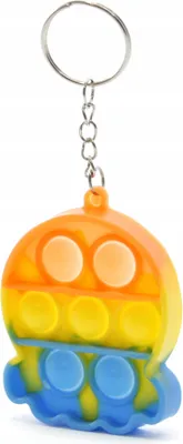 Produktbild von Mini Oktopus Pop It Fidget Toy Schlüsselanhänger - Sensorisches Spielzeug gegen Stress