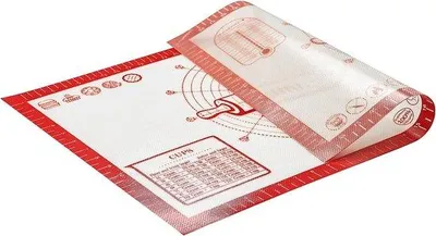 Produktbild von Famanu Silikonbackmatte extra groß - 60 x 40 cm, rot