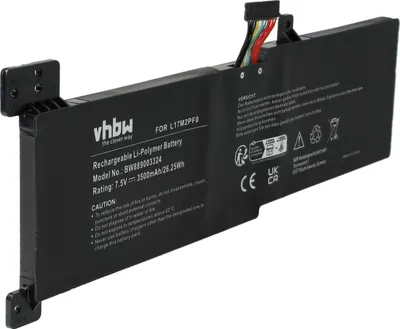 Produktbild von vhbw Akku kompatibel mit Lenovo IdeaPad 330-15ARR, 330, 330-15ARR-81D2005CUS, 330-15ARR-81D2005JGE Notebook (3500 mAh, 7,5 V, Li-Polymer)